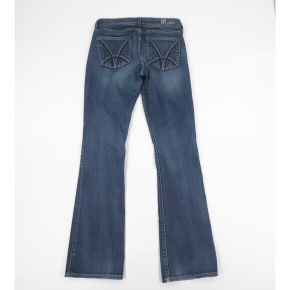 KUT from the Kloth Jeans Womens‎ 4 Blue Low Rise Bootcut Stretch Boho Western - Picture 2 of 16
